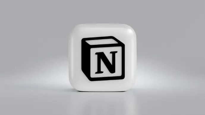 a black and white block with the letter n on it